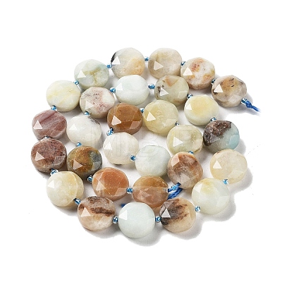 Natural Flower Amazonite Beads Strands G-NH0004-044-1