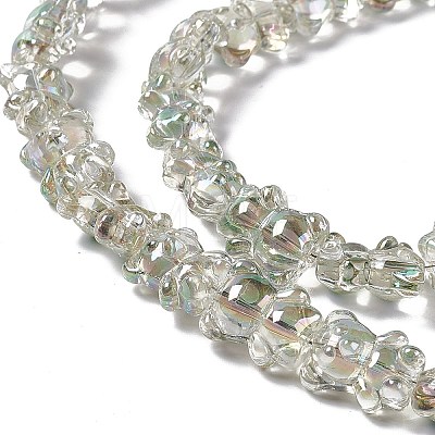 Electroplate Glass Beads Strands EGLA-L030-HR03-1