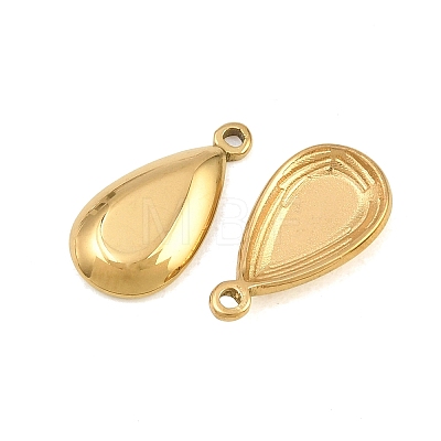 304 Stainless Steel Pendant Cabonchon Settings SA-CBAC381-01G-1