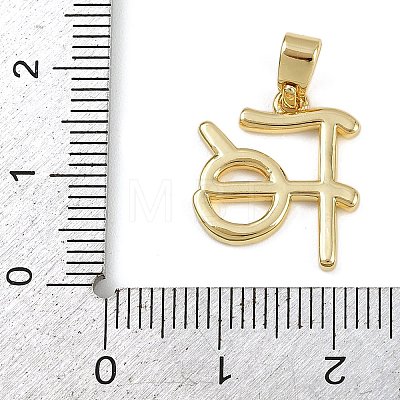Brass Pendants KK-Z123-22G-02-1