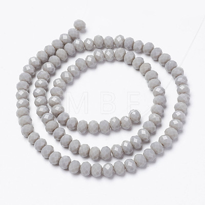 Opaque Solid Color Imitation Jade Glass Beads Strands EGLA-A044-P8mm-D10-1