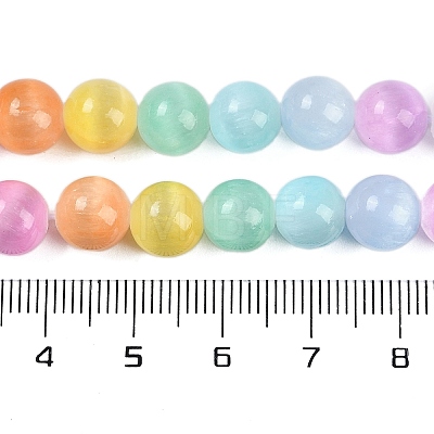 Macaron Color Natural Selenite Beads Strands G-F780-A01-02-1