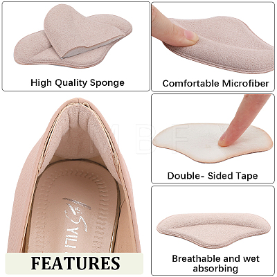 Cotton Anti-Wear Heel Grips FIND-WH0191-11A-1