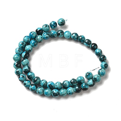 Synthetic Turquoise Dyed Beads Strands G-E594-24E-1