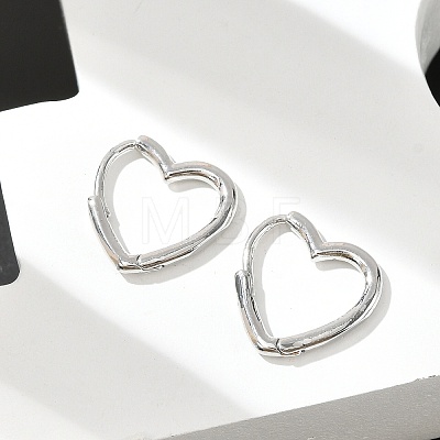 Brass Huggie Hoop Earrings EJEW-C502-09P-1