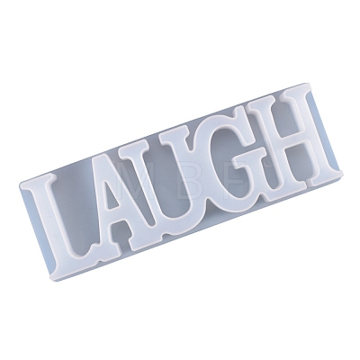 DIY Word Laugh Silicone Molds DIY-K017-05-1