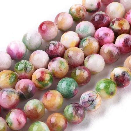 Jade Beads Strands G-D264-10mm-XH19-1