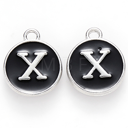 Platinum Plated Alloy Charms X-ENAM-S118-02X-P-1