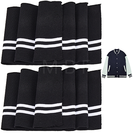 Polyester Elastic Ribbing Fabric for Cuffs DIY-WH0028-96B-1