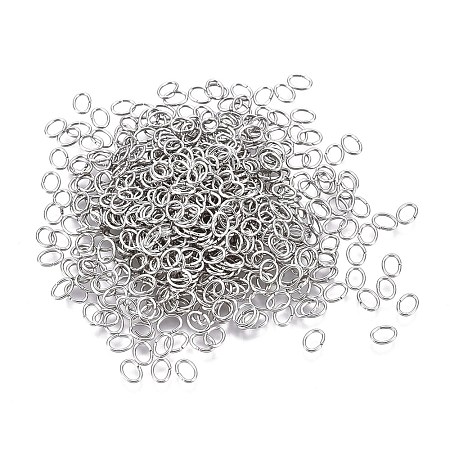 Tarnish Resistant 304 Stainless Steel Open Jump Rings STAS-F250-11P-D-1
