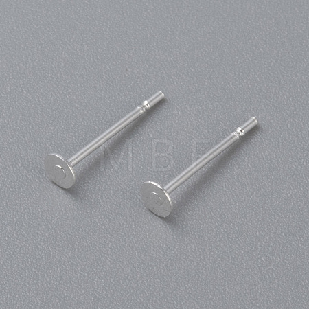 304 Stainless Steel Stud Earring Findings STAS-H436-24S-3mm-1