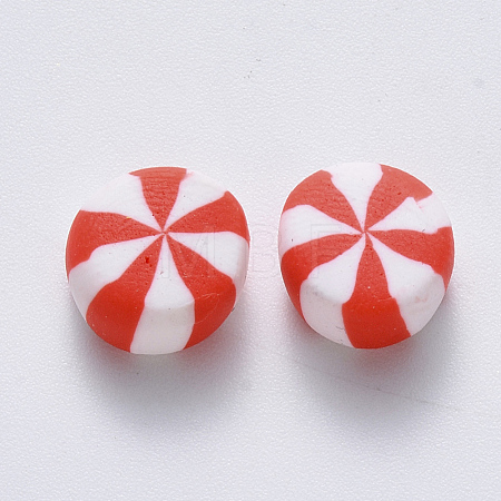 Handmade Polymer Clay Beads CLAY-R084-01F-1