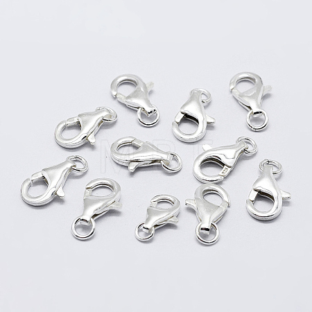 925 Sterling Silver Lobster Claw Clasps STER-K167-074C-P-1