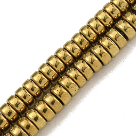 Electroplated Synthetic Non-magnetic Hematite Beads Strands G-K361-A04-03-1
