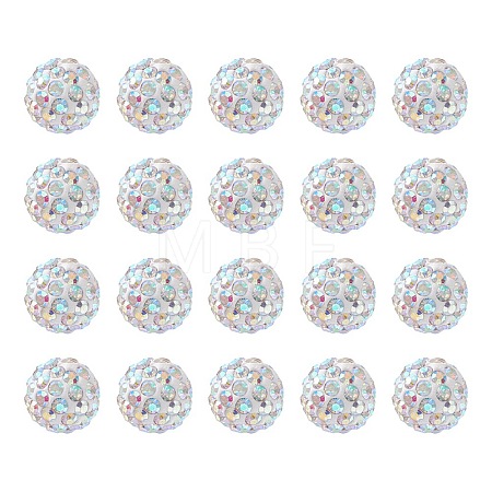 Pave Disco Ball Beads RB-YW0001-09-1