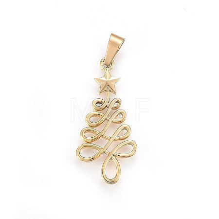 304 Stainless Steel Pendants STAS-P209-45G-1