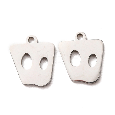 201 Stainless Steel Charms STAS-F368-03B-P-1