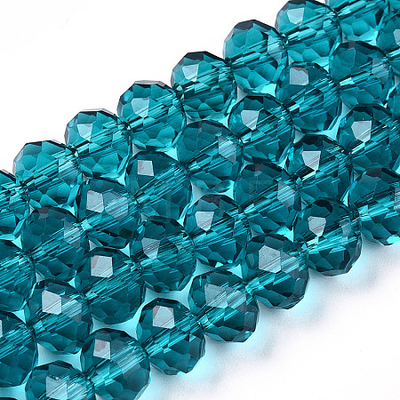 Glass Beads Strands EGLA-A034-T8mm-D27-A-1