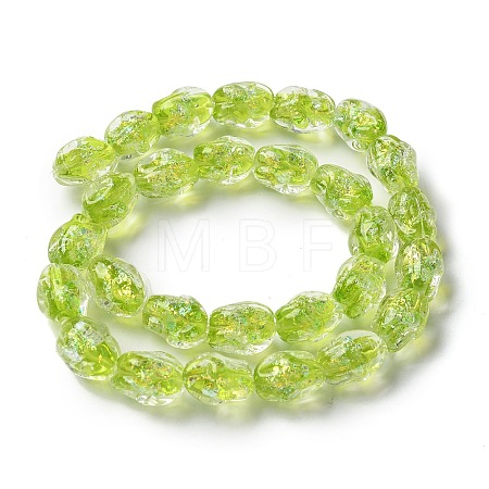 Handmade Foil Lampwork Beads Strands FOIL-Z001-06F-1