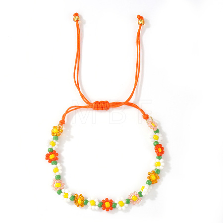 Handmade Plastic Beaded Link Bracelets CB6156-5-1