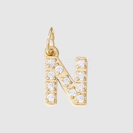 Stainless Steel Cubic Zirconia Pendants with Jump Rings FIND-PW0024-08N-1
