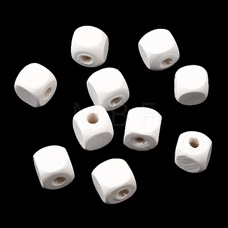 Spray Painted Wooden Beads WOOD-P021-01C-30-1