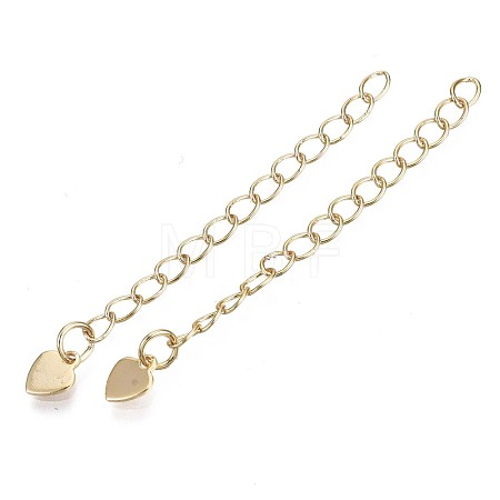 Brass Chain Extender KK-T056-41G-NF-1