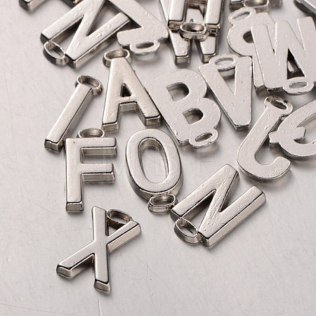 Tibetan Style Alloy Alphabet Pendants PALLOY-A061-03P-1