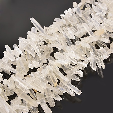 Natural Rough Quartz Crystal Beads Strands X-G-I111-02-1