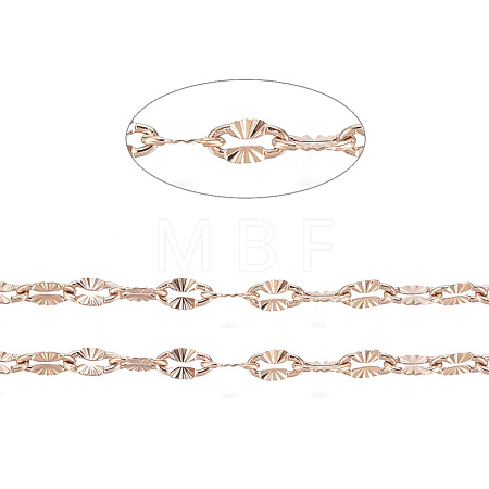 Ion Plating(IP) 304 Stainless Steel Textured Dapped Chains CHS-D004-02RG-1