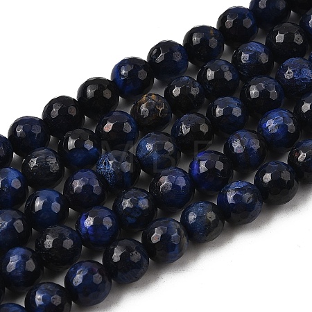 Natural Tiger Eye Beads Strands G-M445-A01-03-1