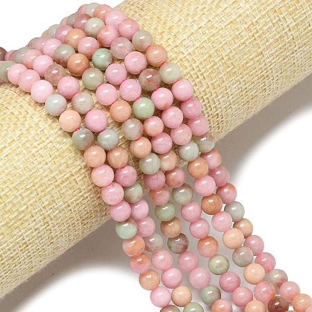 Natural Malaysia Jade Beads Strands G-B165-C06-6mm-1