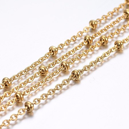 3.28 Feet 304 Stainless Steel Cable Chains X-CHS-H020-02G-1