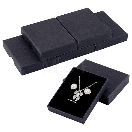 6Pcs Paper Jewelry Set Gift Packing Boxes CON-PH0003-83A-01-1