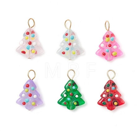 Handmade Bumpy Glass Enamel Pendants PALLOY-JF04469-01-1