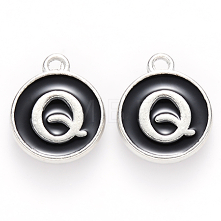 Platinum Plated Alloy Charms ENAM-S118-02Q-P-1