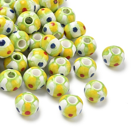 Handmade Porcelain European Beads PORC-C009-01D-1