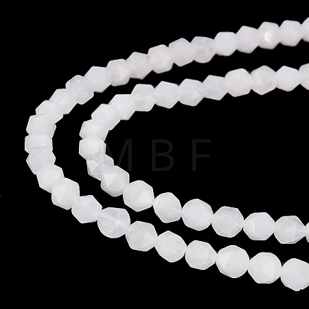 2 Strands Natural White Agate Beads Strands G-AR0005-43B-1