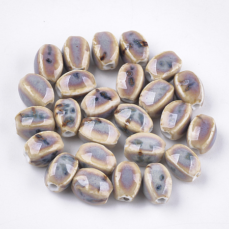 Handmade Porcelain Beads PORC-S498-07F-1