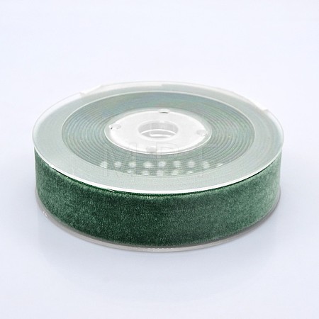 Polyester Velvet Ribbon for Gift Packing and Festival Decoration SRIB-M001-23mm-587-1