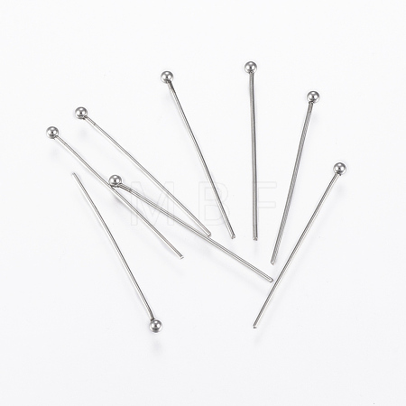 Tarnish Resistant 304 Stainless Steel Ball Head Pins STAS-G161-09P-1