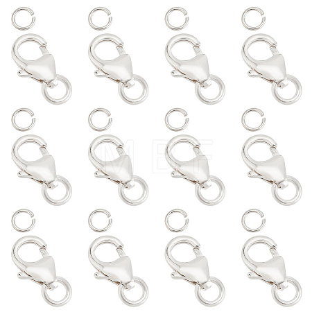 12Pcs 3 Styles 925 Sterling Silver Lobster Claw Clasps STER-GO0001-03-1