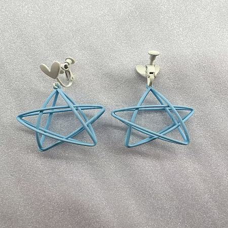 Baking Paint Alloy Clip-on Earrings FS-WG5EAD8-03-1