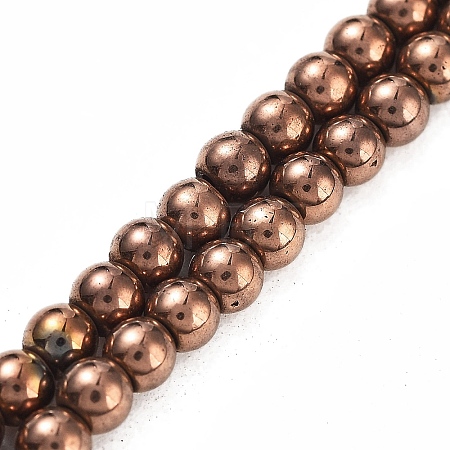 Synthetic Magnetic Hematite Beads Strands G-P545-K01-01D-1