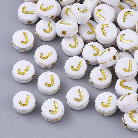 Plating Acrylic Beads PACR-R242-01J-1