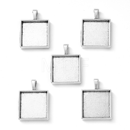 Tibetan Style Alloy Pendant Cabochon Settings X-TIBEP-A123359-AS-FF-1