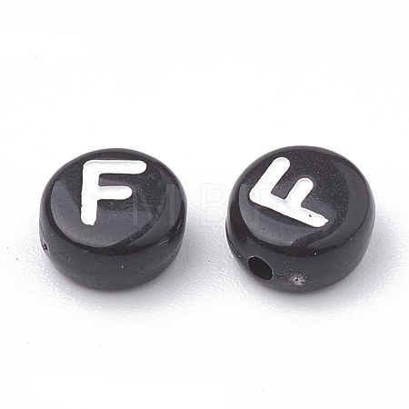 Opaque Acrylic Beads SACR-N002-02F-1