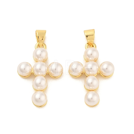 Shell Pearl Pendants ZIRC-F116-02-G-01-1