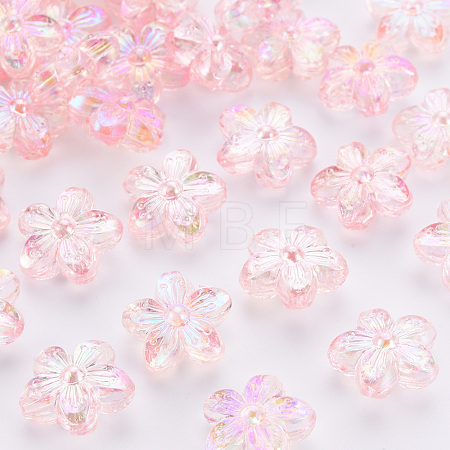 Transparent Acrylic Beads TACR-S154-45C-902-1