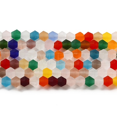 Imitate Austrian Crystal Frosted Glass Beads Strands GLAA-F029-TM3mm-B29-1